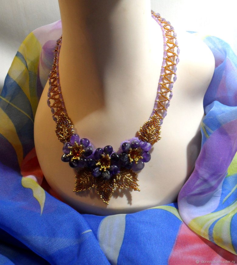 Кольє плетене