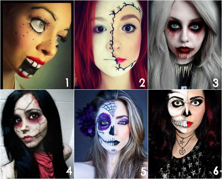 Макіяж на Хеллоуїн для дівчат
