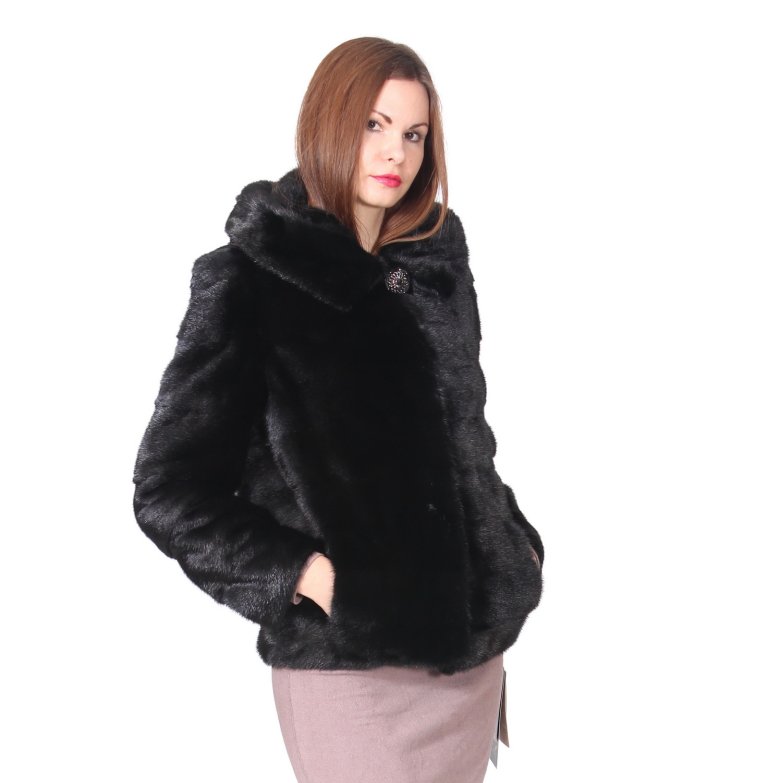 Автоледі норка з капюшоном