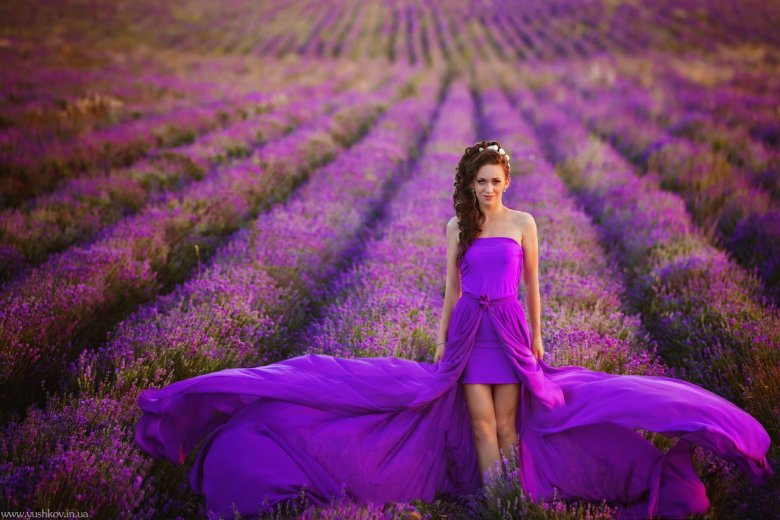 Дівчина в рожевій сукні