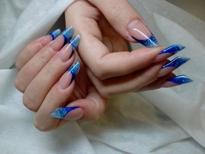 Вітражний викладний френч мигдаль