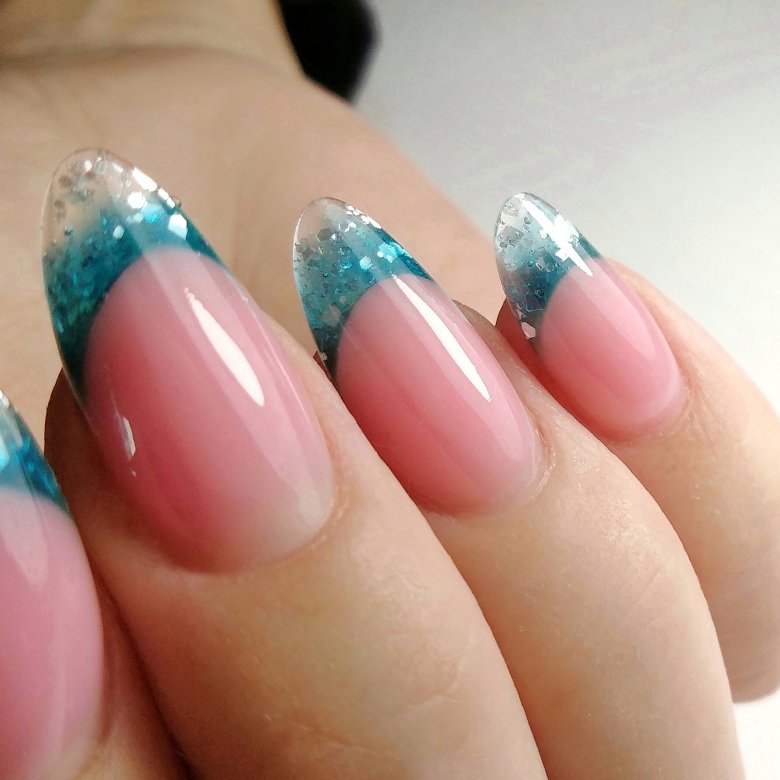 Акваріумний манікюр вітраж