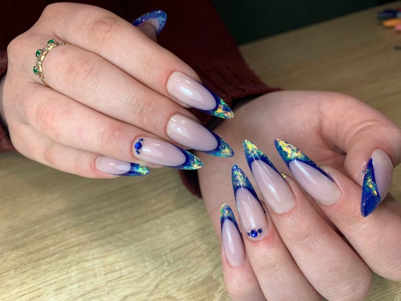 Вітражний френч гелем