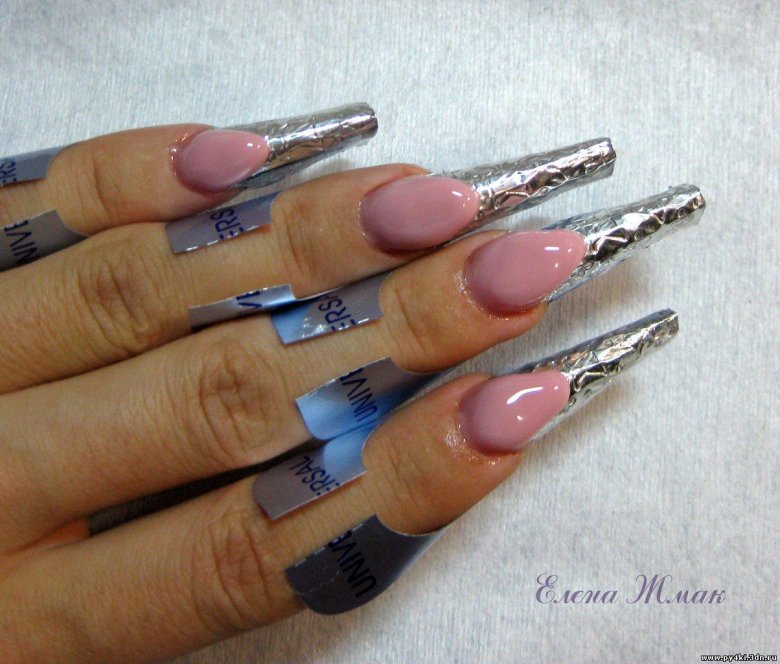 Викладний акваріумний френч технологія