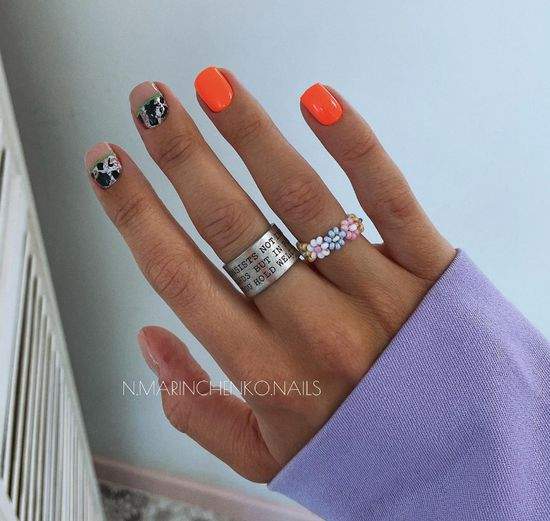Весняний манікюр на короткі нігті: фото, красивий дизайн.