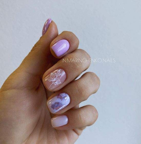 Весняний манікюр на короткі нігті: фото, красивий дизайн.