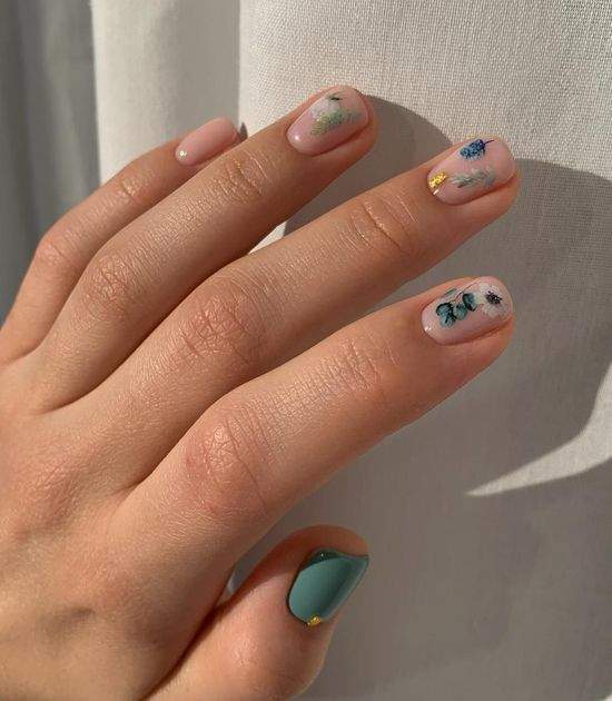 Весняний манікюр на короткі нігті: фото, красивий дизайн.