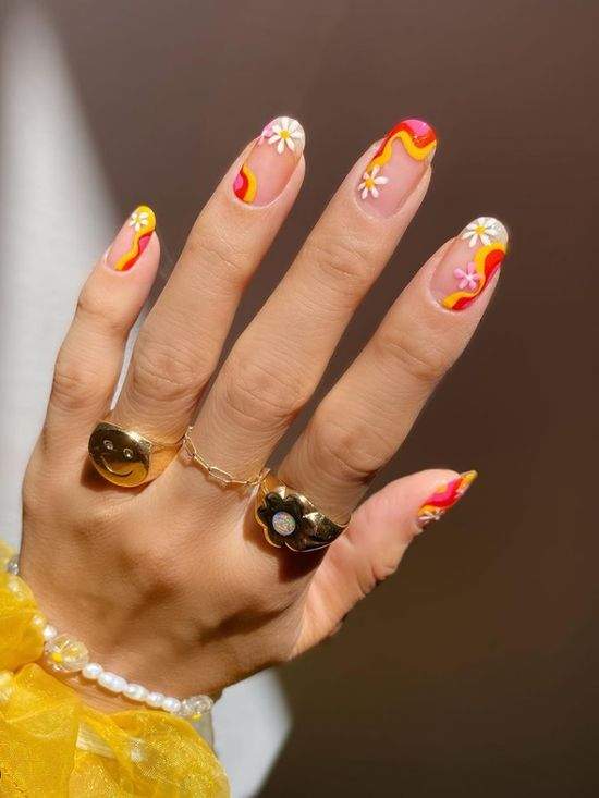 Весняний манікюр із квітами: актуальний дизайн