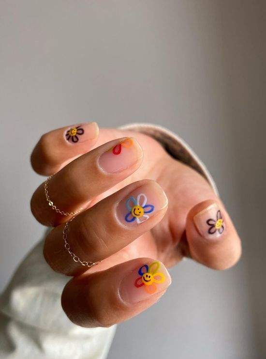 Весняний манікюр із квітами: актуальний дизайн