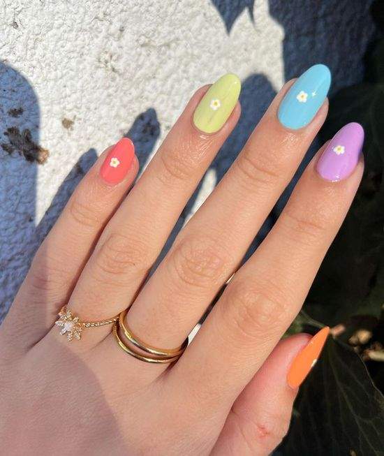 Весняний манікюр із квітами: актуальний дизайн