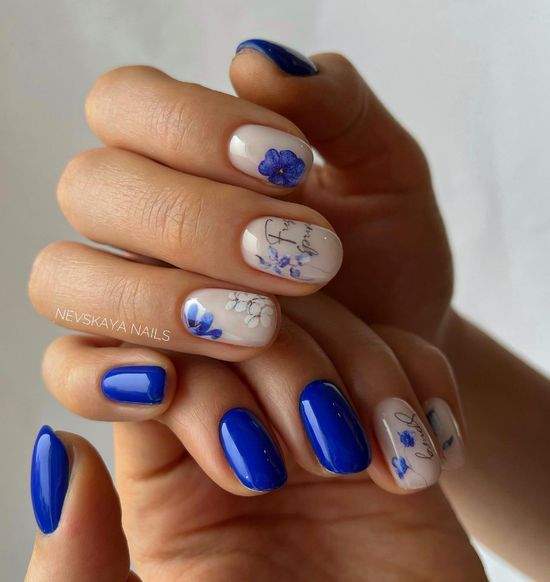 Весняний манікюр із квітами: актуальний дизайн
