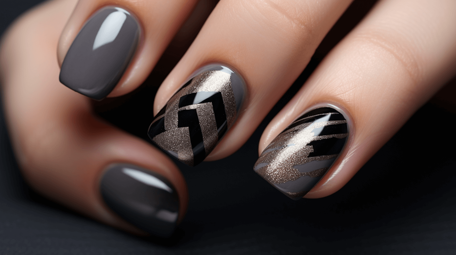 Черный маникюр 2024: секреты стиля на коротких ногтях