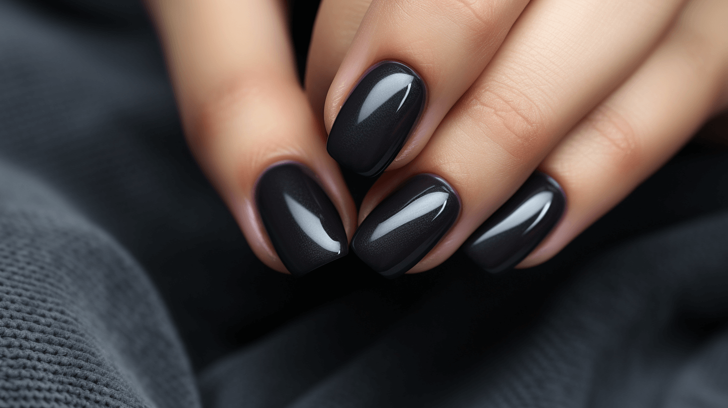 Черный маникюр 2024: секреты стиля на коротких ногтях