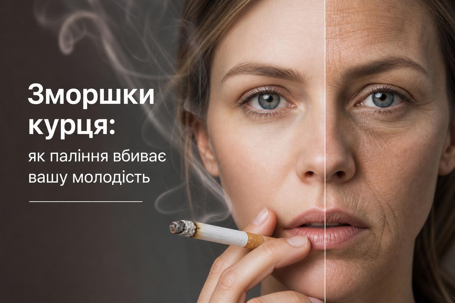 Зморшки курця: як паління вбиває вашу молодість і що з цим робити