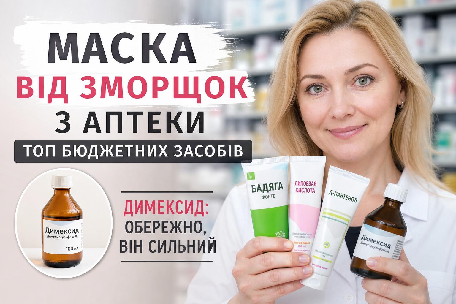 Маска від зморшок з аптеки: ТОП бюджетних засобів. Димексид: обережно, він сильний Маска від зморшок з аптеки: ТОП бюджетних засобів. Димексид: обережно, він сильний