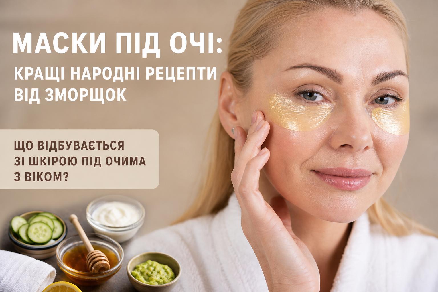 Маски під очі: кращі народні рецепти від зморшок. Що відбувається зі шкірою під очима з віком? Маски під очі: кращі народні рецепти від зморшок. Що відбувається зі шкірою під очима з віком?