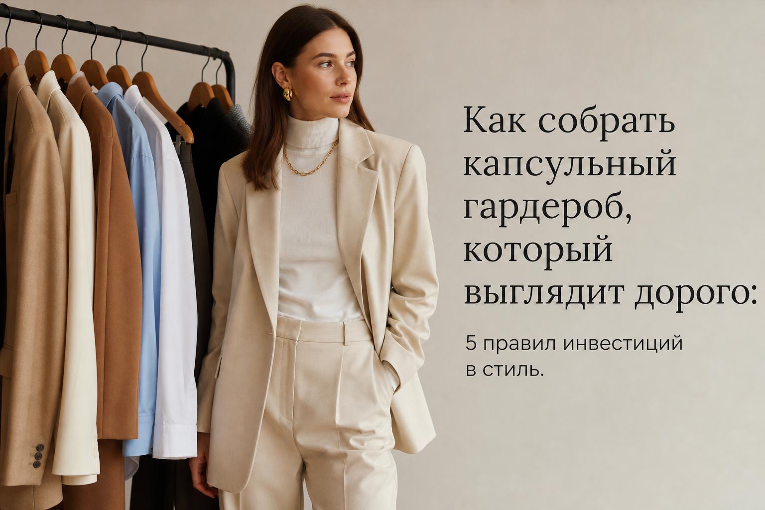 Как собрать капсульный гардероб, который выглядит дорого: 5 правил инвестиций в стиль