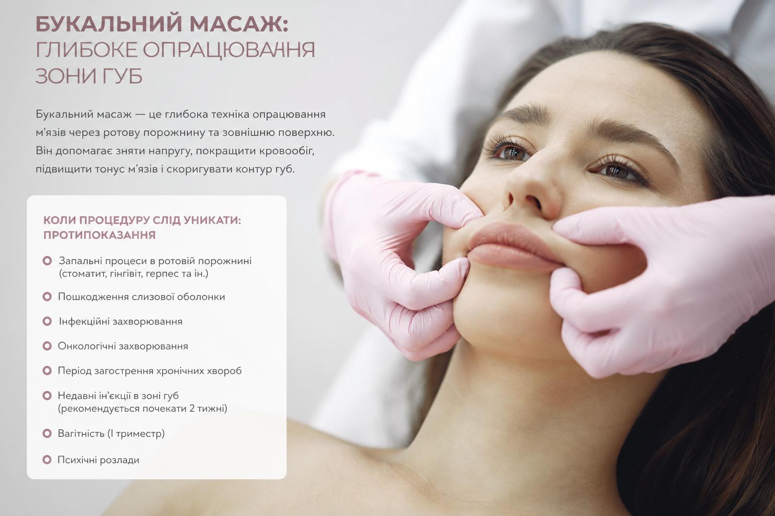 Букальний масаж: глибоке опрацювання зони губ. Коли процедуру слід уникати: протипоказання Букальний масаж: глибоке опрацювання зони губ. Коли процедуру слід уникати: протипоказання