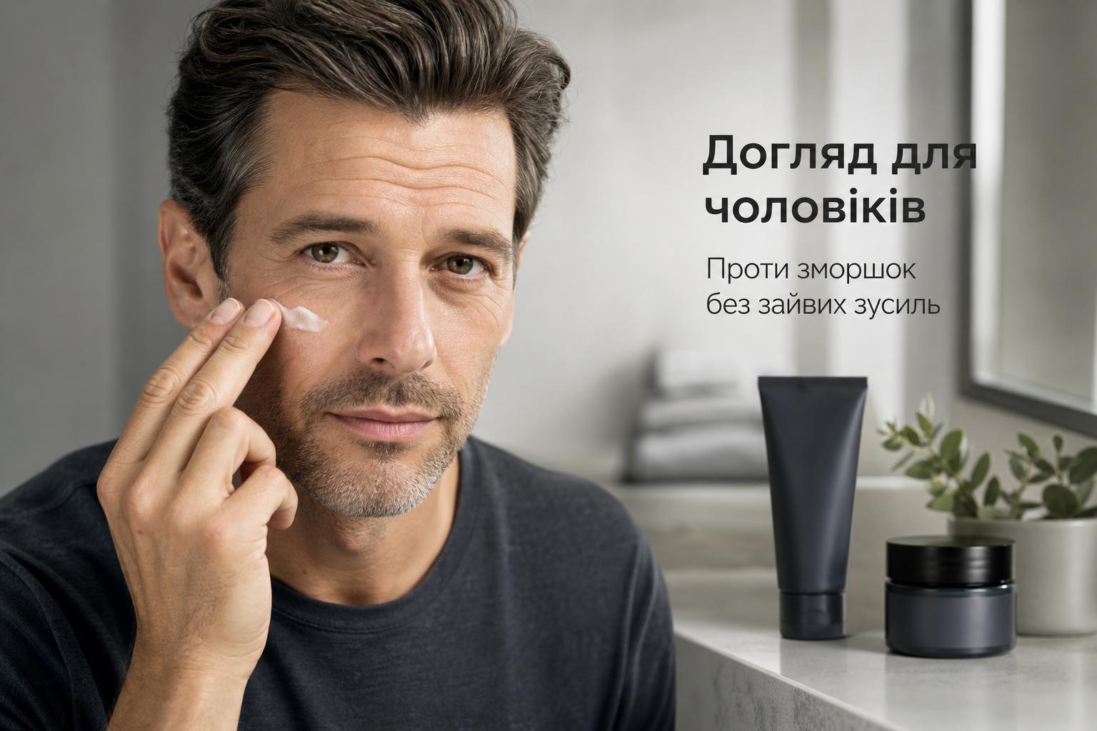 Аптечний догляд для чоловіків: як прибрати зморшки без зайвих зусиль. Чому текстура засобу має значення Аптечний догляд для чоловіків: як прибрати зморшки без зайвих зусиль. Чому текстура засобу має значення